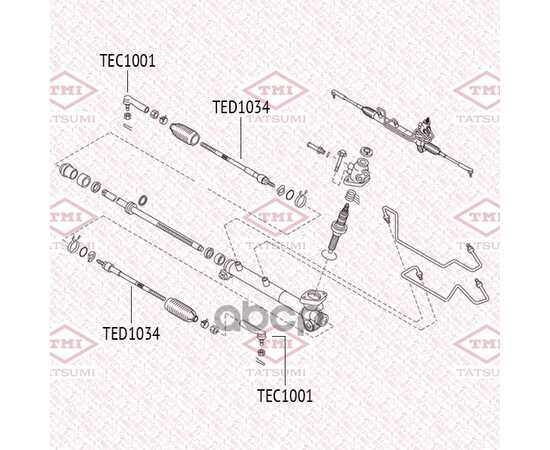 Купить НАКОНЕЧНИК РУЛЕВОЙ ТЯГИ L/R NISSAN X-TRAIL 00-> TATSUMI TEC1001