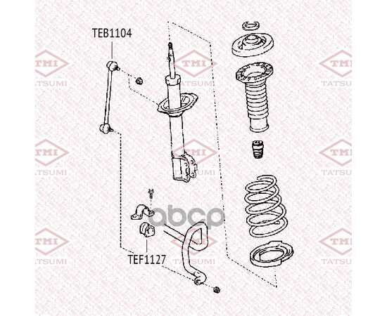 Купить ТЯГА СТАБИЛИЗАТОРА ПЕРЕДНЯЯ L/R TOYOTA CAMRY 06-> TATSUMI TEB1104