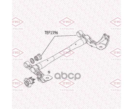 Купить САЙЛЕНТБЛОК ЗАДНЕЙ БАЛКИ OPEL ASTRA 04-> TATSUMI TEF1396