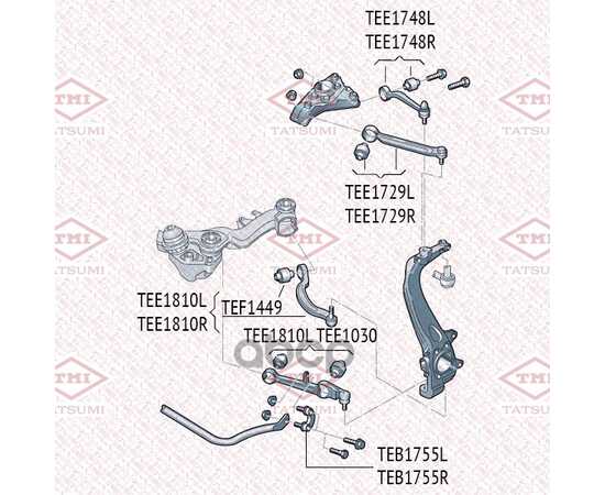 Купить РЫЧАГ ПЕРЕДНЕЙ ПОДВЕСКИ НИЖНИЙ L/R AUDI A4/A6/A8 95->SKODA SUPERB 01->VW PASSAT 00-> TATSUMI TEE1030