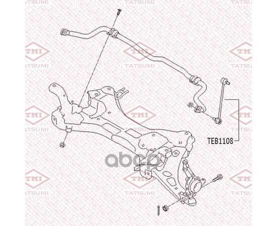 Купить ТЯГА СТАБИЛИЗАТОРА ПЕРЕДНЯЯ L/R HYUNDAI IX35 10->KIA SPORTAGE 10-> TATSUMI TEB1108
