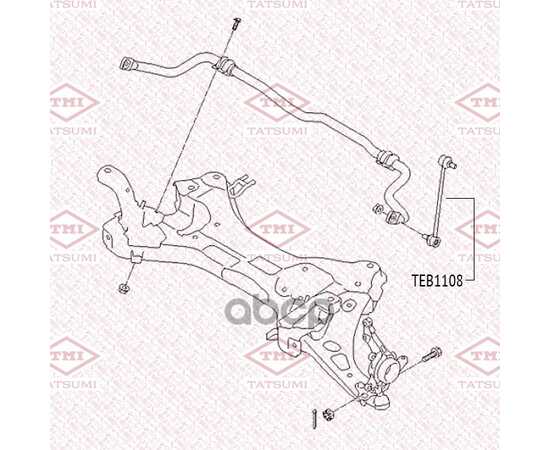 Купить ТЯГА СТАБИЛИЗАТОРА ПЕРЕДНЯЯ L/R HYUNDAI IX35 10->KIA SPORTAGE 10-> TATSUMI TEB1108