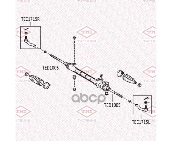 Купить НАКОНЕЧНИК РУЛЕВОЙ ТЯГИ L TOYOTA AURIS/COROLLA 05-> TATSUMI TEC1715L