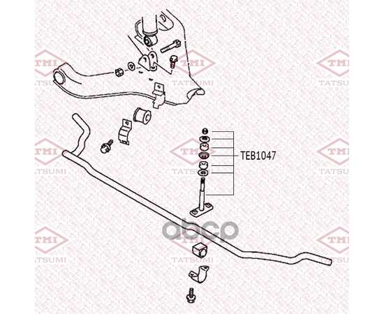 Купить ТЯГА СТАБИЛИЗАТОРА ПЕРЕДНЯЯ LR TATSUMI TEB1047