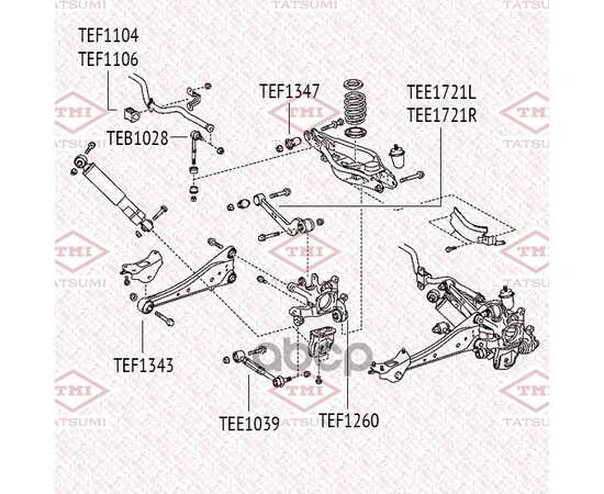 Купить САЙЛЕНТБЛОК ЗАДНЕЙ ЦАПФЫ TATSUMI TEF1260