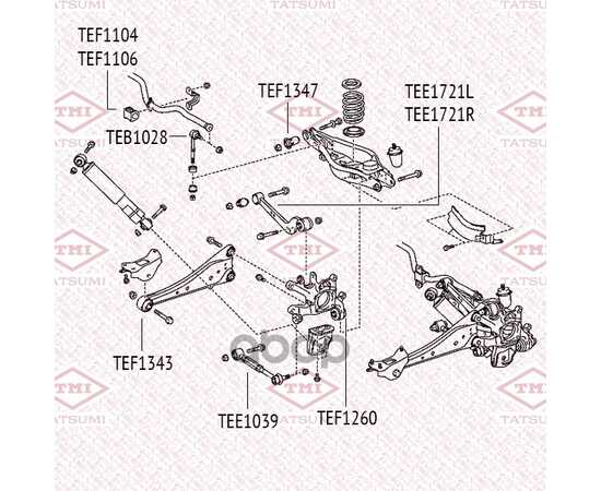 Купить РЫЧАГ ЗАДНЕЙ ПОДВЕСКИ ВЕРХНИЙ R TOYOTA RAV4 05-LEXUS NX 14- TEE1721R