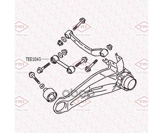 Купить РЫЧАГ ЗАДНЕЙ ПОДВЕСКИ НИЖНИЙ L/R MITSUBISHI AIRTREK/LANCER/OUTLANDER 01->JEEP COMPASS/LIBERTY/PATRIOT 06-> TATSUMI TEE1043