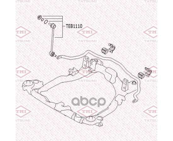 Купить ТЯГА СТАБИЛИЗАТОРА ПЕРЕДНЯЯ L/R TATSUMI TEB1110