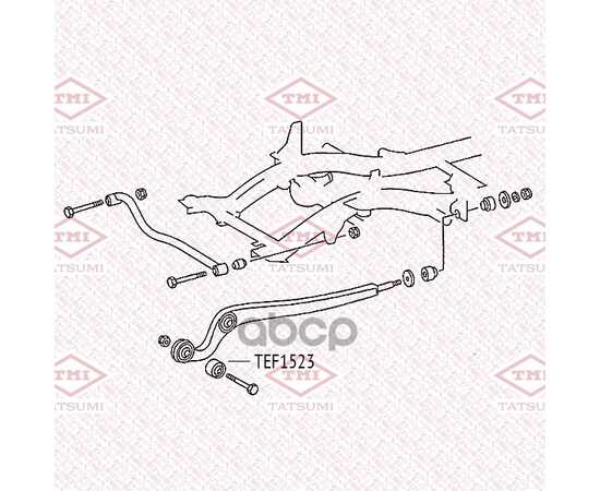 Купить САЙЛЕНТБЛОК ПЕРЕДНЕГО НИЖНЕГО ПРОДОЛЬНОГО РЫЧАГА MERCEDES G-CLASS 89-> TATSUMI TEF1523