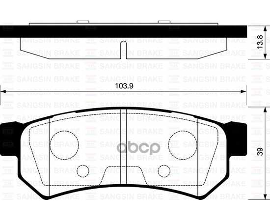 Купить КОЛОДКИ ТОРМОЗНЫЕ ЗАДНИЕ SANGSIN BRAKE SP1257