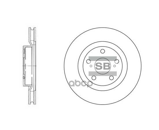 Купить ДИСК ТОРМОЗНОЙ ПЕРЕДНИЙ TOYOTA CAMRY/RAV4 2.0/2.4L ALL 06-> /VENT D=296MM SANGSIN BRAKE SD4021