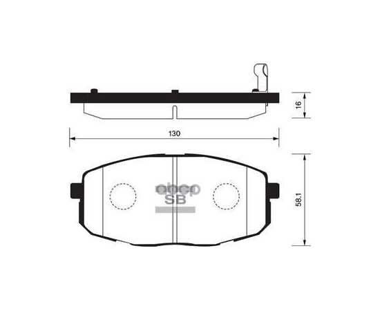 Купить КОЛОДКИ ТОРМОЗНЫЕ ПЕРЕДНИЕ SANGSIN BRAKE SP1162