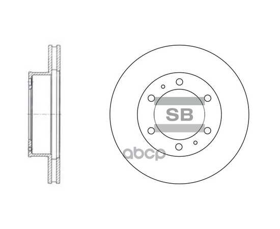 Купить ДИСК ТОРМОЗНОЙ ПЕРЕДНИЙ SANGSIN BRAKE SD4011