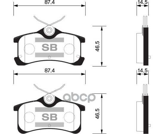 Купить КОЛОДКИ ТОРМОЗНЫЕ ДИСКОВЫЕ TOYOTA COROLLA 1.4I/1.6I/2.0D 97-00 SP1575