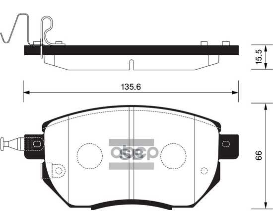 Купить КОЛОДКИ ТОРМОЗНЫЕ ПЕРЕДНИЕ SANGSIN BRAKE SP2107