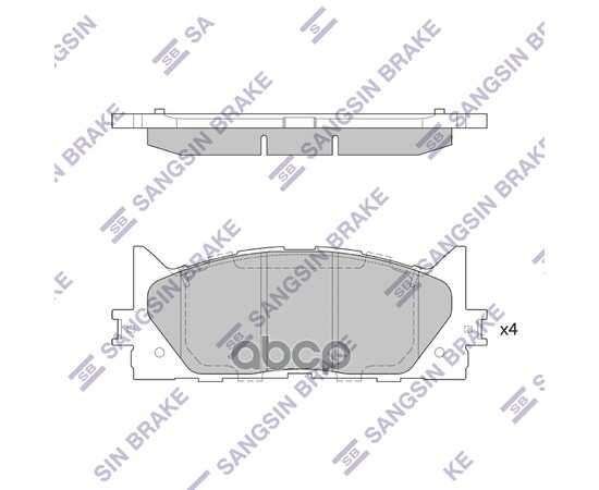 Купить КОЛОДКИ ТОРМОЗНЫЕ ПЕРЕДНИЕ SANGSIN BRAKE SP2080