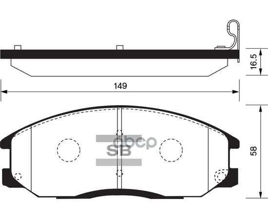 Купить КОЛОДКИ ТОРМОЗНЫЕ ПЕРЕДНИЕ SANGSIN BRAKE SP1157