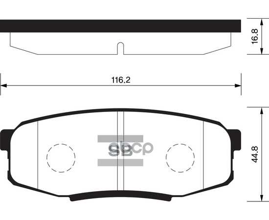 Купить КОЛОДКИ ТОРМОЗНЫЕ ЗАДНИЕ SANGSIN BRAKE SP1382