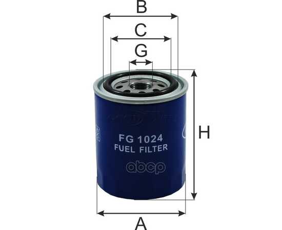 Купить ФИЛЬТР ТОПЛИВНЫЙ CATERPILLAR, DOOSAN, MITSUBISHI, JOHN DEERE GOODWILL FG 1024