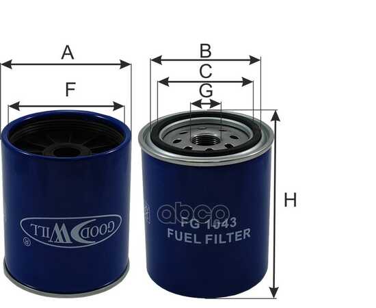 Купить ФИЛЬТР ТОПЛИВНЫЙ FG1043