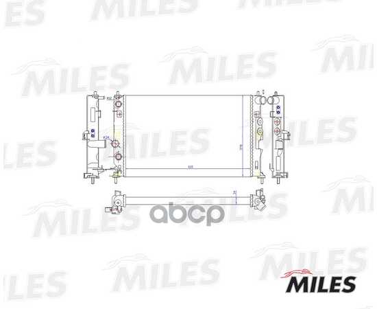 Купить РАДИАТОР (МЕХАНИЧЕСКАЯ СБОРКА) OPEL VECTRA B 1.6-2.2/2.0TD/2.2TD A/T 95-03) (NISSENS 630771) ACRM070