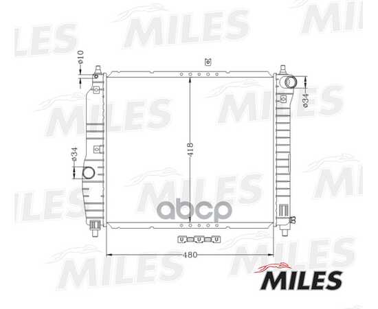 Купить РАДИАТОР (МЕХАНИЧЕСКАЯ СБОРКА) CHEVROLET AVEO 1.2/1.4 M/T 05-) (NISSENS 61636) ACRM023