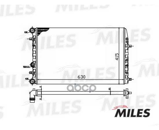 Купить РАДИАТОР (МЕХАНИЧЕСКАЯ СБОРКА) VAG POLO / FABIA 1.2-2.0/1.4TD/1.9TD 99-09) (NISSENS 652711) ACRM042