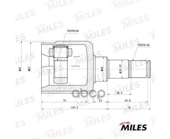 Купить ШРУС ВНУТРЕННИЙ ЛЕВЫЙ FORD MONDEO CA2 2007-2014 EU (GSP 618128) GA10080