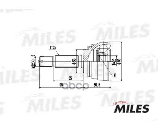 Купить ШРУС НАРУЖНЫЙ CHEVROLET ELANTRA/LANTRA 1.6 95-00 (GSP 824001) GA20045