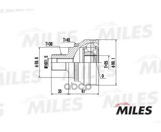 Купить ШРУС НАРУЖНЫЙ AUDI 100 1.8-2.4D 82-90 (С ABS) (GKN 301075) GA20003