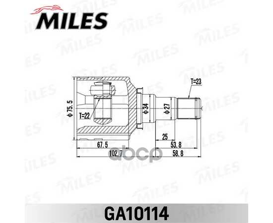 Купить ШРУС ВНУТРЕННИЙ TOYOTA PLATZ/VITZ/FUNCARGO/IST 2NZ/2SZ (GSP 659017) GA10114