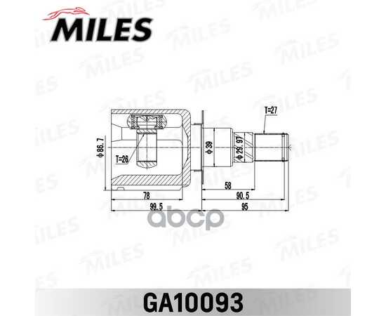 Купить ШРУС ВНУТРЕННИЙ NISSAN PATHFINDER R51M 2005-2013 GA10093