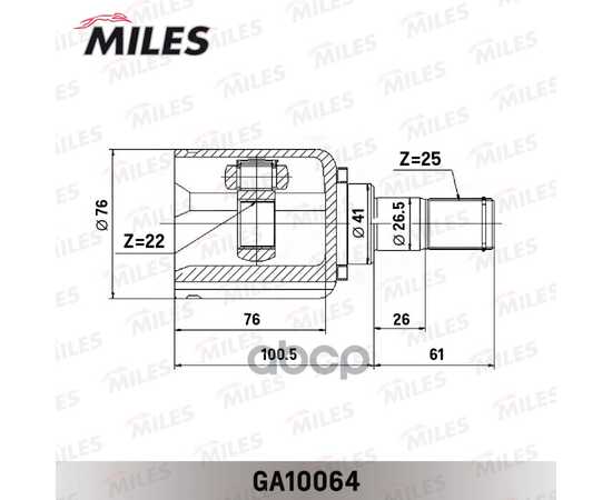 Купить ШРУС ВНУТРЕННИЙ HYUNDAI I30/KIA CEED 06-12 (GKN 305003) GA10064