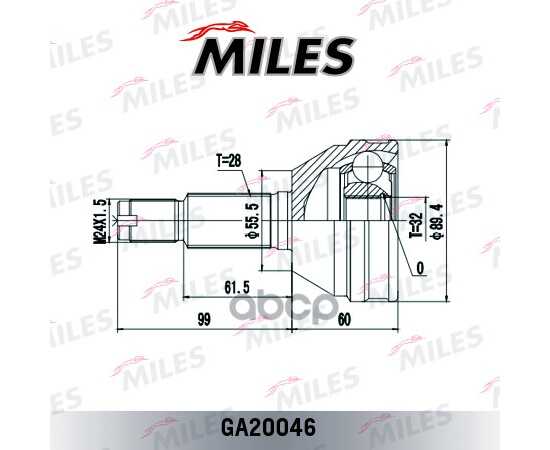 Купить ШРУС НАРУЖНЫЙ CHEVROLET EVANDA 2.0 02- (GKN 303912) GA20046