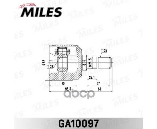 Купить ШРУС ВНУТРЕННИЙ MITSUBISHI SPACE RUNNER 91-98 GA10097