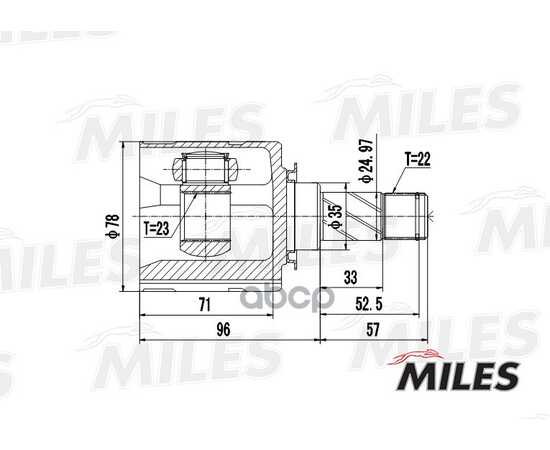 Купить ШРУС ВНУТРЕННИЙ OPEL CORSA/MERIVA 1.3-1.8 00- (GSP 644009) GA10023