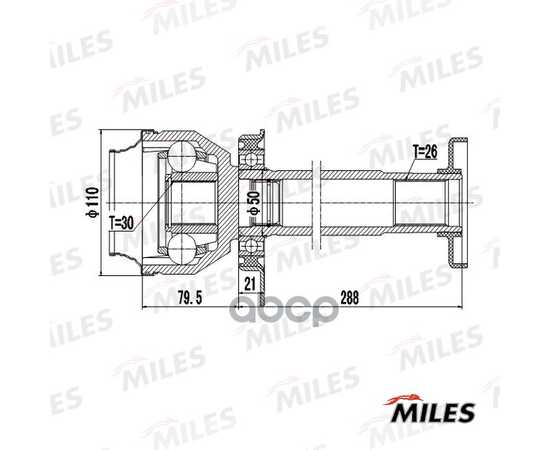 Купить ШРУС ВНУТРЕННИЙ ПРАВЫЙ VW T5 2.5TDI 2003- (GKN 304841) GA10042