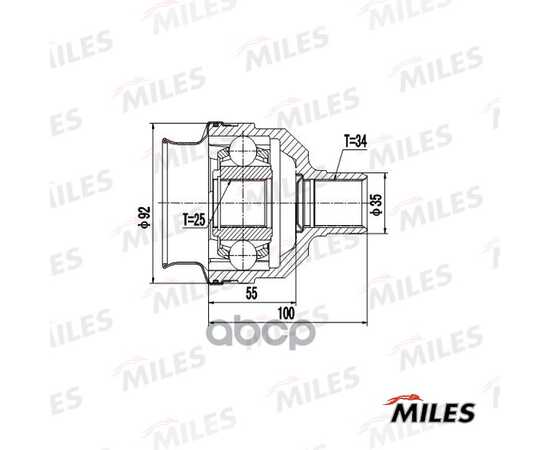 Купить ШРУС ВНУТРЕННИЙ OPEL VECTRA/SAAB 900 2.0/2.3 89-98 (GKN 302254) GA10024