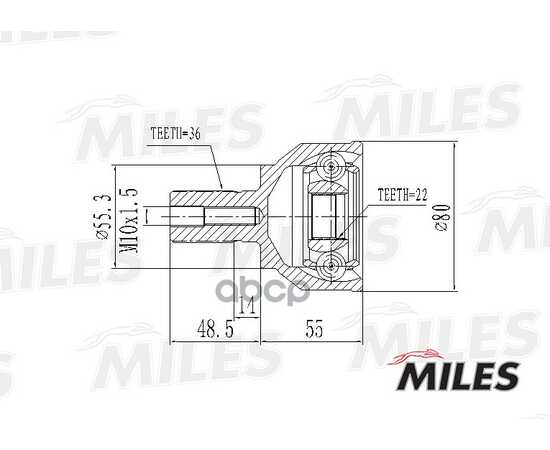 Купить ШРУС НАРУЖНЫЙ MAZDA 3 1.4/1.6/2.0 03- (SKF VKJA5397) GA20208