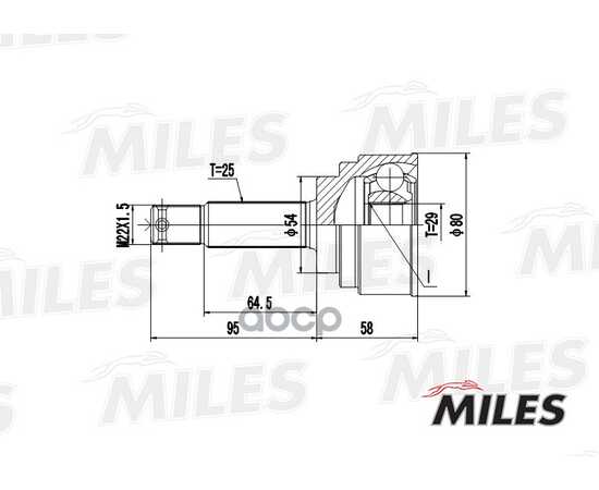 Купить ШРУС НАРУЖНЫЙ MITSUBISHI PAJERO PININ 1.8-2.0 98-07 (С ABS) АКПП (GSP 839136) GA20276