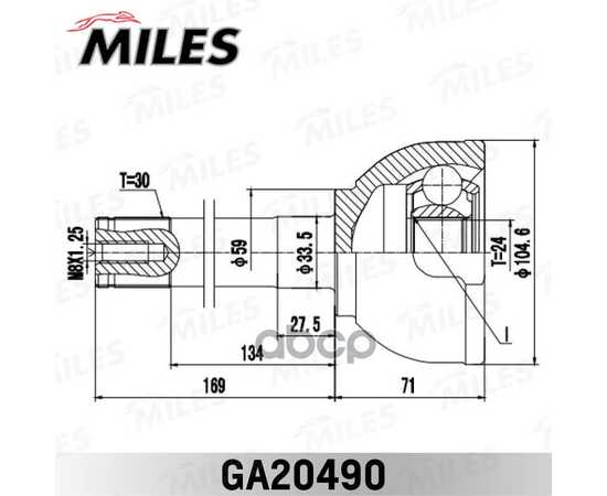 Купить ШРУС НАРУЖНЫЙ TOYOTA LAND CRUISER 80 4.2-4.5 90-97 (GKN 303318) GA20490