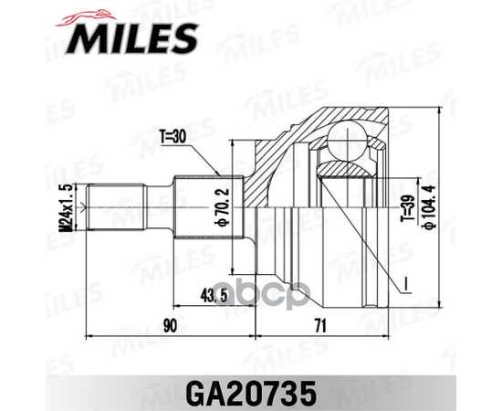 Купить ШРУС НАРУЖНЫЙ MERCEDES BENZ ML-CLASS 164 2004-2011 GA20735