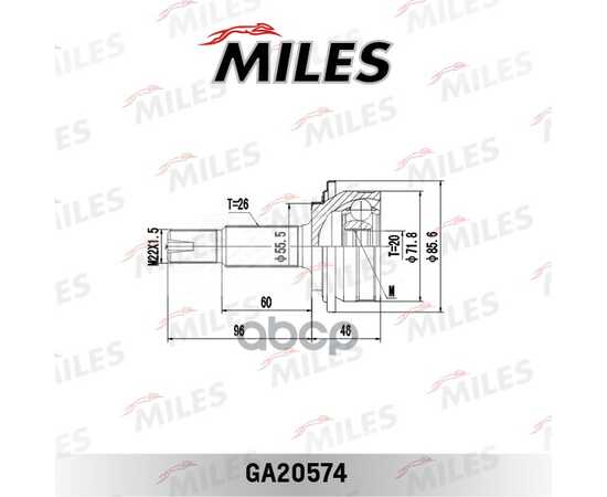 Купить ШРУС НАРУЖНЫЙ TOYOTA YARIS II 1.0VVTI-1.3VVTI 05-11 (GKN 305512) GA20574