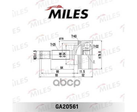 Купить ШРУС НАРУЖНЫЙ MITSUBISHI SPACE STAR 1/3 (GKN 304306) GA20561