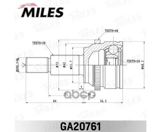 Купить ШРУС НАРУЖНЫЙ ЗАДНИЙ MAZDA CX-5 KE 2011- GA20761