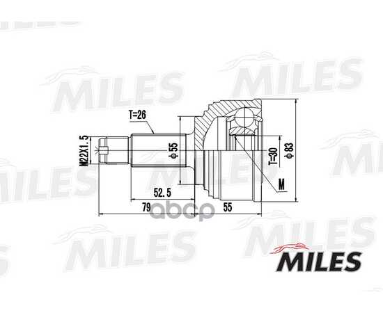 Купить ШРУС НАРУЖНЫЙ HONDA CIVIC 1.3-1.6 91-95 (GKN 301986) GA20138