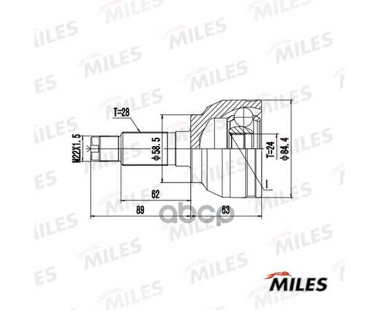 Купить ШРУС НАРУЖНЫЙ MAZDA 3 03-/MAZDA 5 05-10 (GKN 306218) GA20643