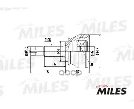 Купить ШРУС НАРУЖНЫЙ FIAT DOBLO 1.9TD 01- (GKN 303916) GA20092