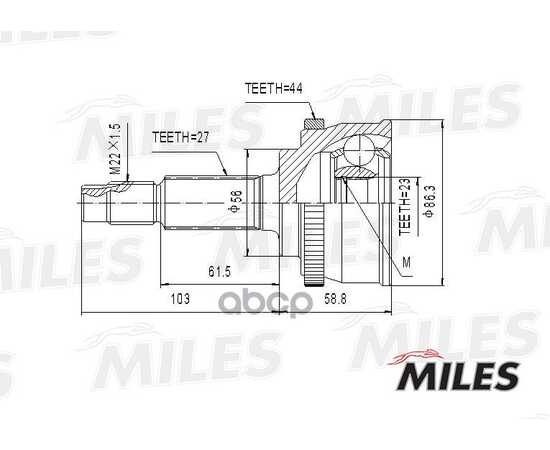 Купить ШРУС НАРУЖНЫЙ NISSAN PRIMERA 1.8 97-01 (GSP 841189) GA20318