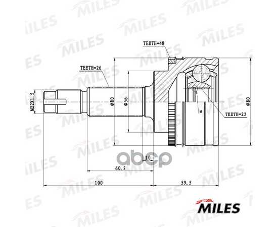 Купить ШРУС НАРУЖНЫЙ TOYOTA AVENSIS 2.0TD 97-03 (GSP 859269) GA20455